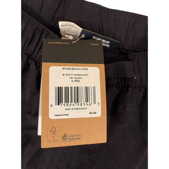 Womens NWT North Face Cargo Short S Ripstop Black Pockets Hiking Outdoor Classic - Picture 10 of 10